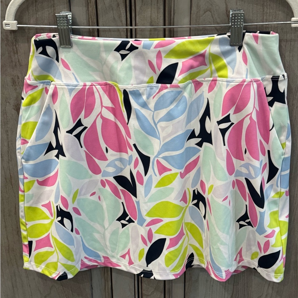 Tommy Bahama Golf /Tennis Skirt Colorful Leaf Print Skirt Small
